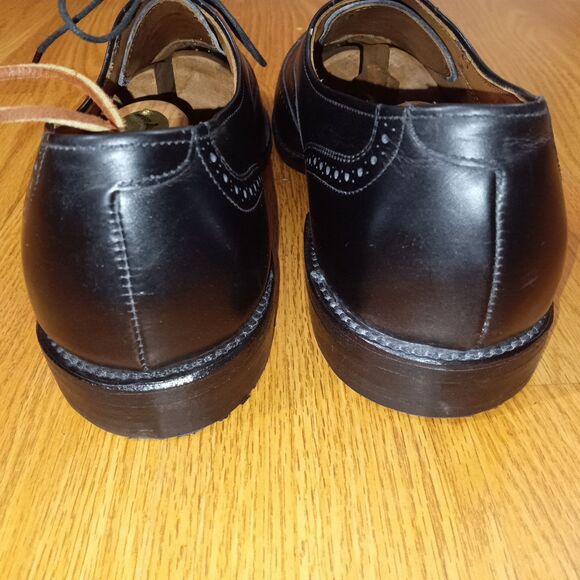 Allen Edmonds Chester  Mens 12 D Black Leather Brogue Wingtip Oxfords main image 9